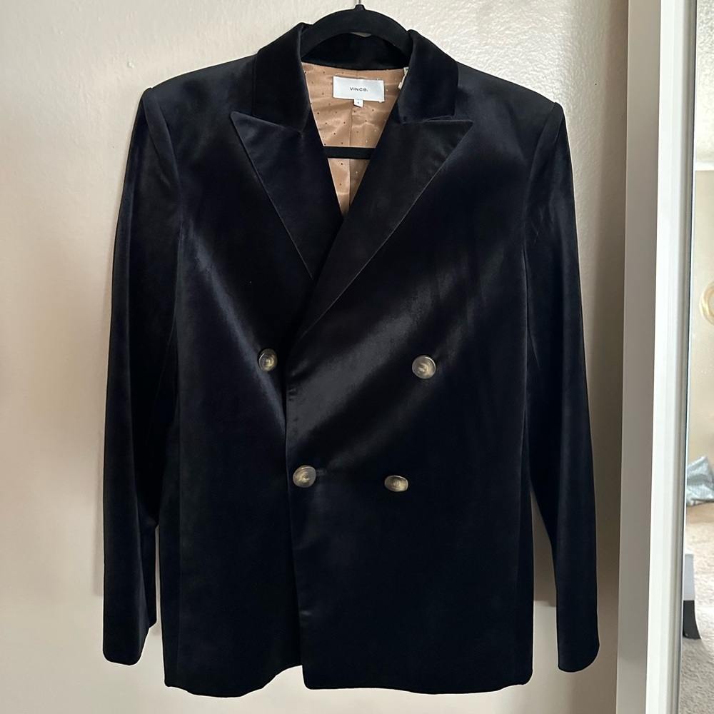VINCE double-breasted blazer coat